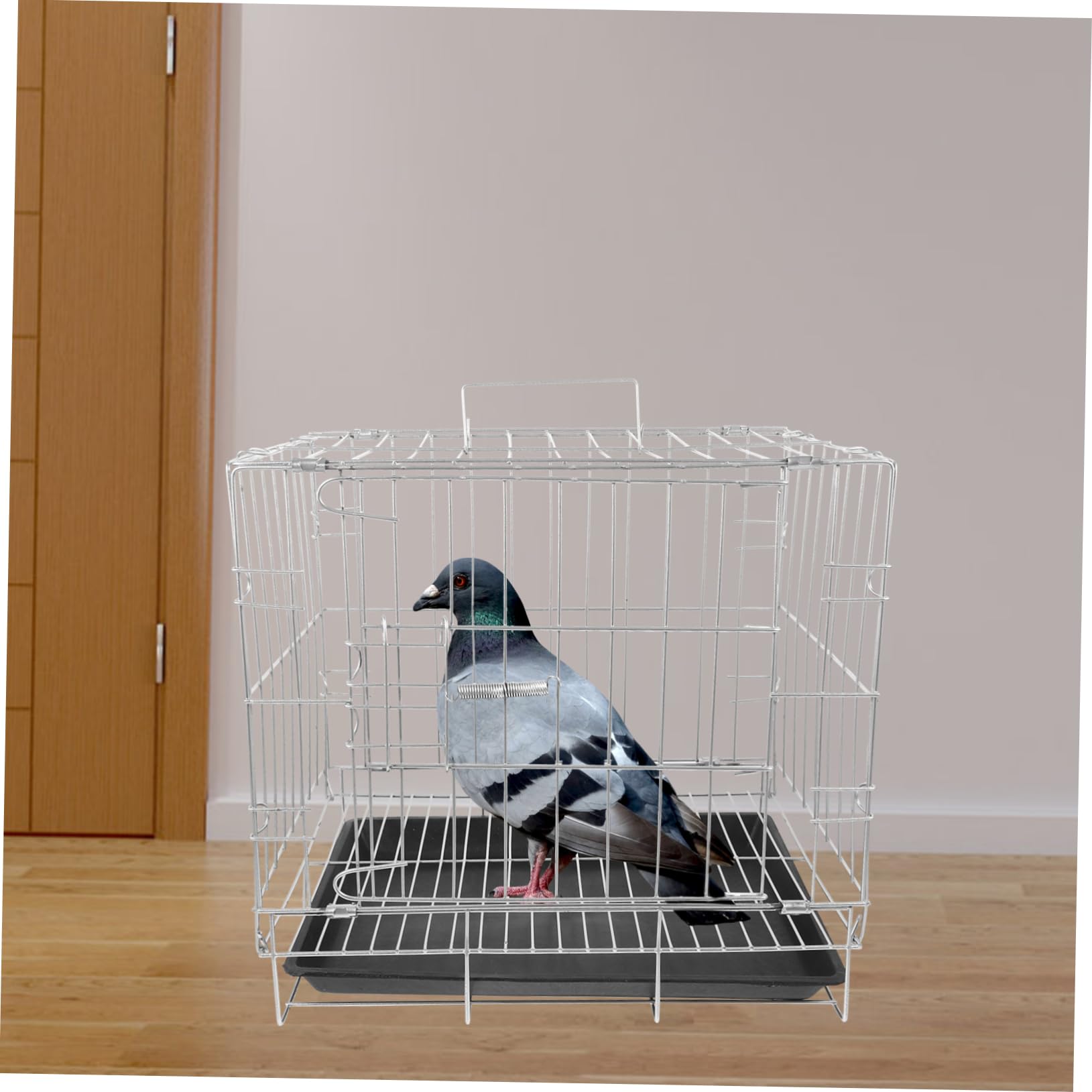 DOITOOL Jaula para Loros y Pájaros Gran Capacidad Acero Inoxidable Fácil De Limpiar y Mantener