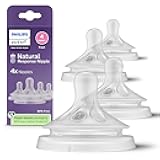 Philips Avent Natural Response Nipples, Fast Flow (Flow 4), 4-Pack, SCY964/44