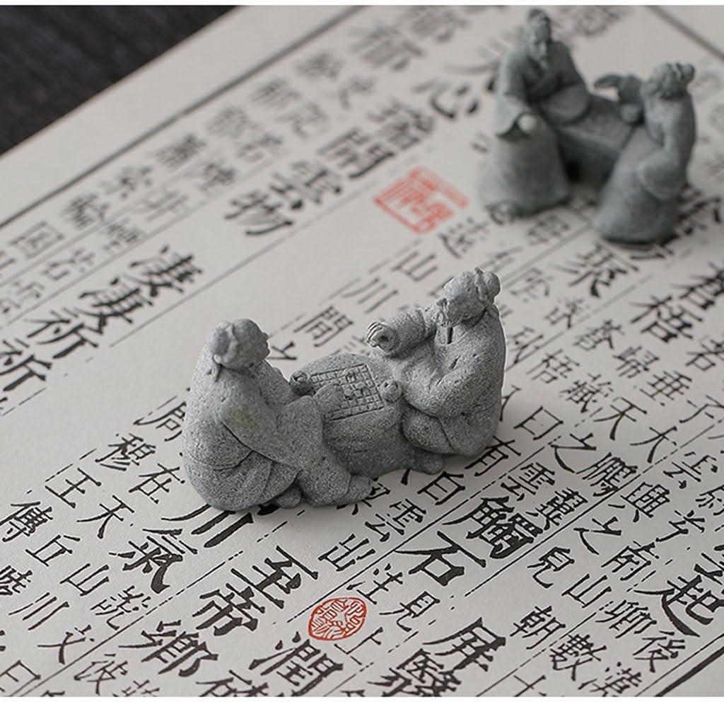 Bookshelf Decor Chinese Tea Pet Ornaments Stone Creative Fish Tank Landscaping Table Study Decoration Desk Statues