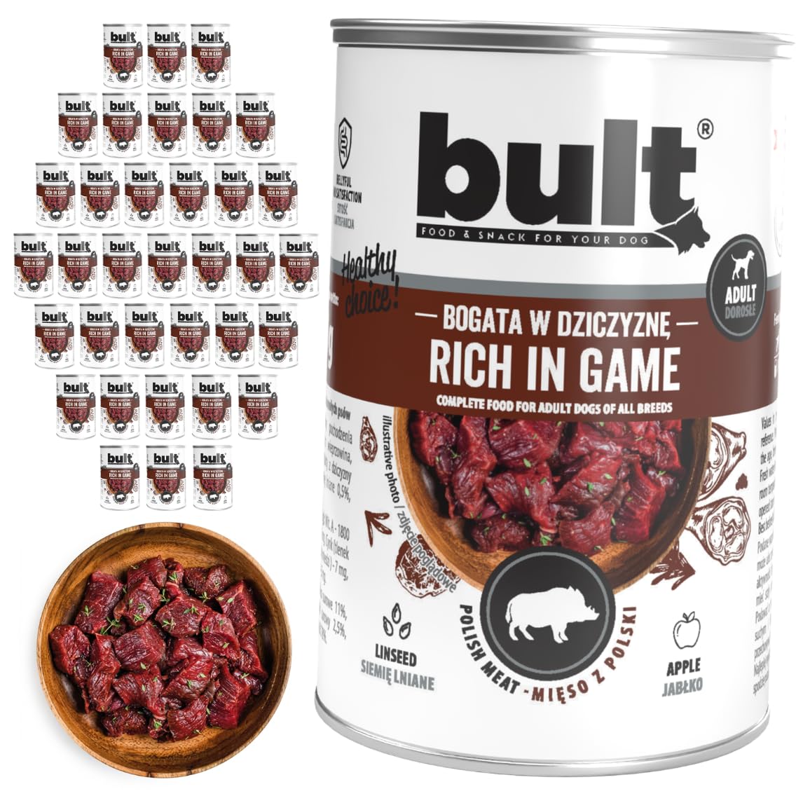 BULT Hundefutter Nass Dose 36x400g Wild