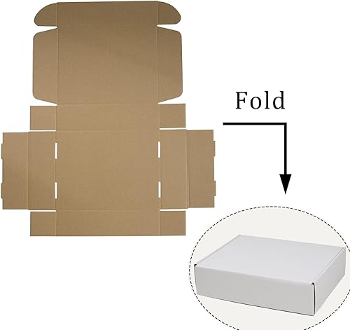 Miniatura 3 de Cajas de envío de 12 x 9 x 3 pulgadas, cajas de cartón corrugado blanco para pequeñas empresas, paquete de 20