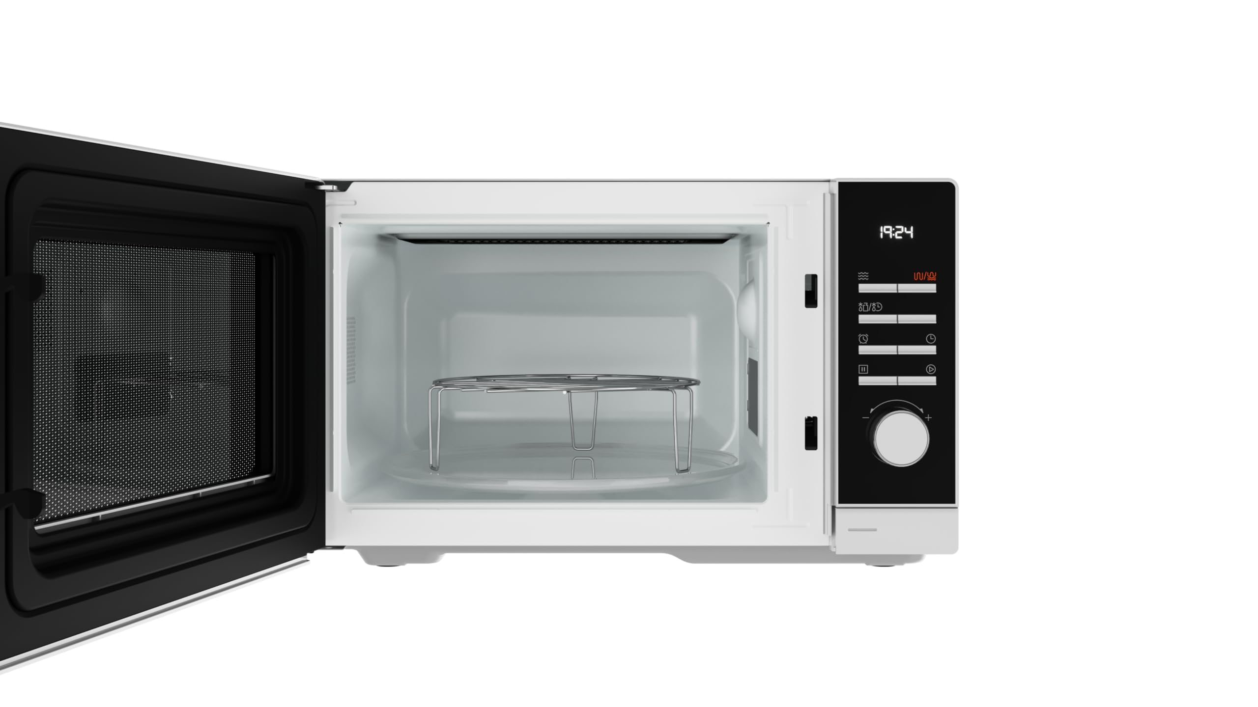 Teka MWE FS25 G WH- Microondas de Libre Instalación con Grill, Capacidad 25 L, 5 Niveles de Potencia, Salida 900 W, Microondas con Grill 25 L, con Plato Giratorio 28.8 cm, Color Blanco