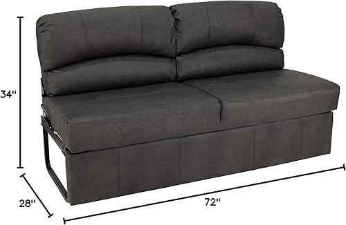 Miniatura 21 de RecPro Charles RV Jackknife Sofá Sofá biplaza Sofá cama Opciones de longitud 62 pulgadas, 68 pulgadas, 72 pulgadas (62 pulgadas, masilla)