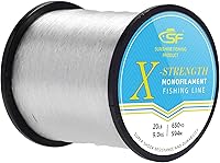 Vista 24 de SF - Línea de pesca monofilamento premium, carrete X-Strong de nailon mono material, línea líder para agua salada y agua dulce