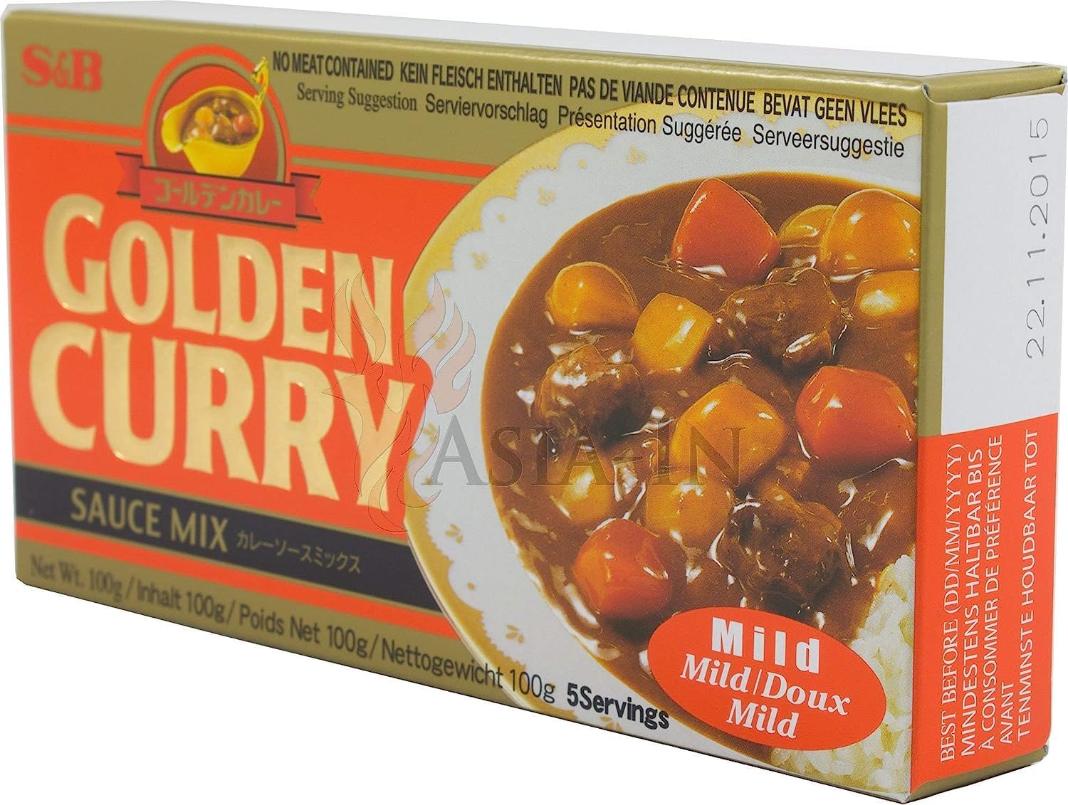 Golden Curry Sauce Mix, Mild, 8.4-Ounce