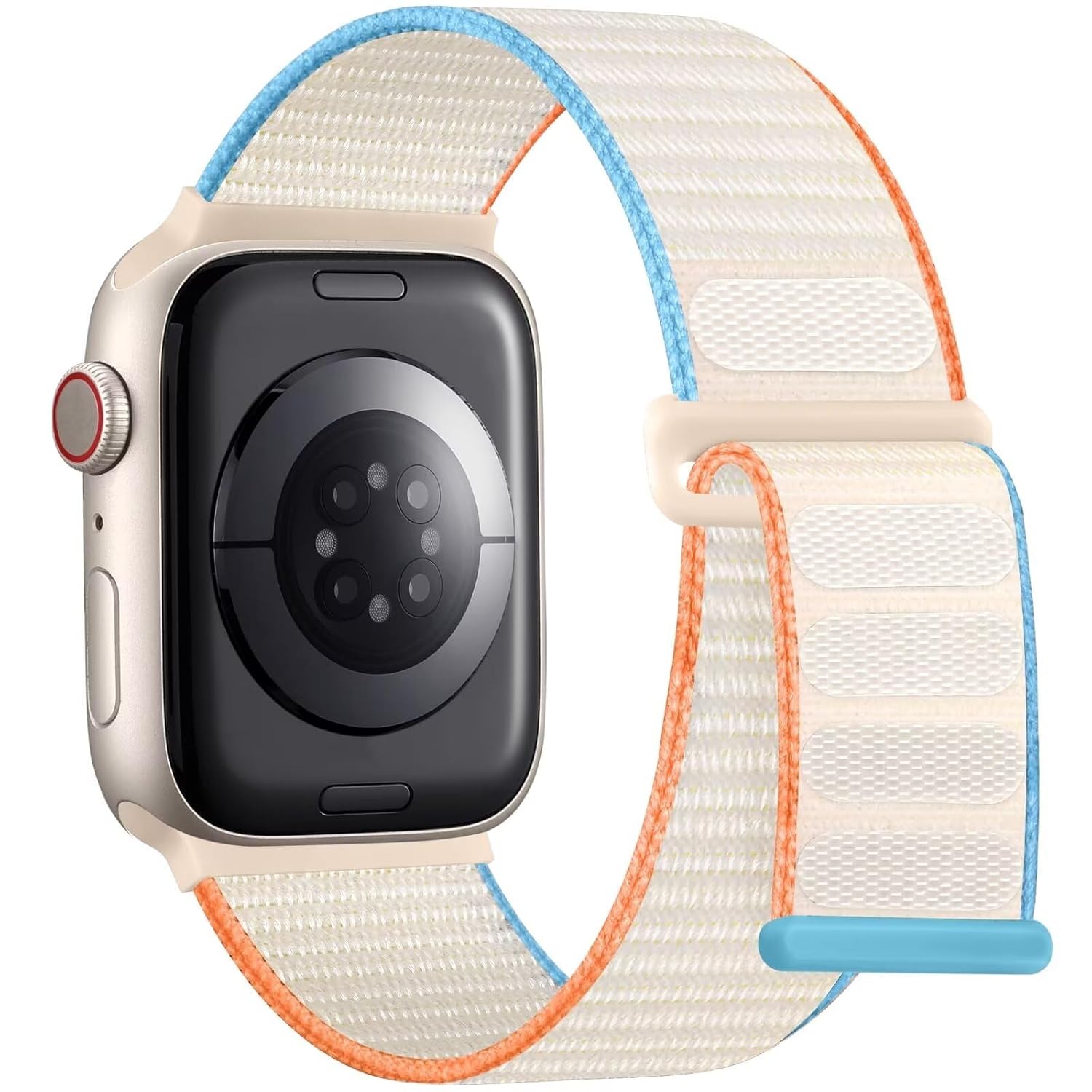 VEMIGON Soft And Breathable Sport Nylon Loop Strap Compatible with Apple Watch Bands 38mm 40mm 41mm 42mm 44mm 45mm 46mm 49mm, Adjustable Velcro Straps for iWatch Series 10/9/8/7/6/SE/5/4/3/2/1 Ultra