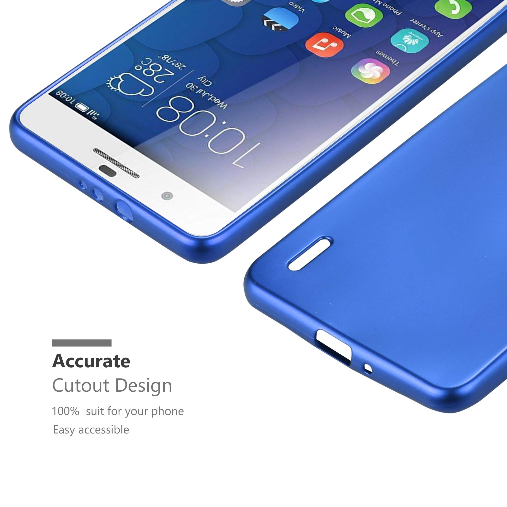 Cadorabo Cover Per Honor 6 Plus: Morbida, Trasparente E Antiurto. La Custodia In Silicone TPU Sottile Che Non Ingiallisce. Protezione 360° Con Bordo Rialzato. (Trasparente) - 4