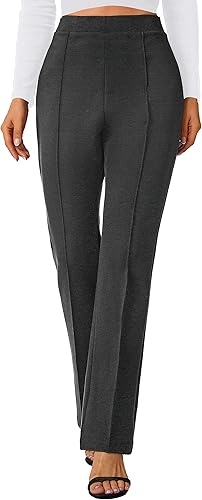 Miniatura 60 de Urban CoCo Pantalones de trabajo elásticos con corte de bota, pantalones de yoga pequeños para oficina casual Gris