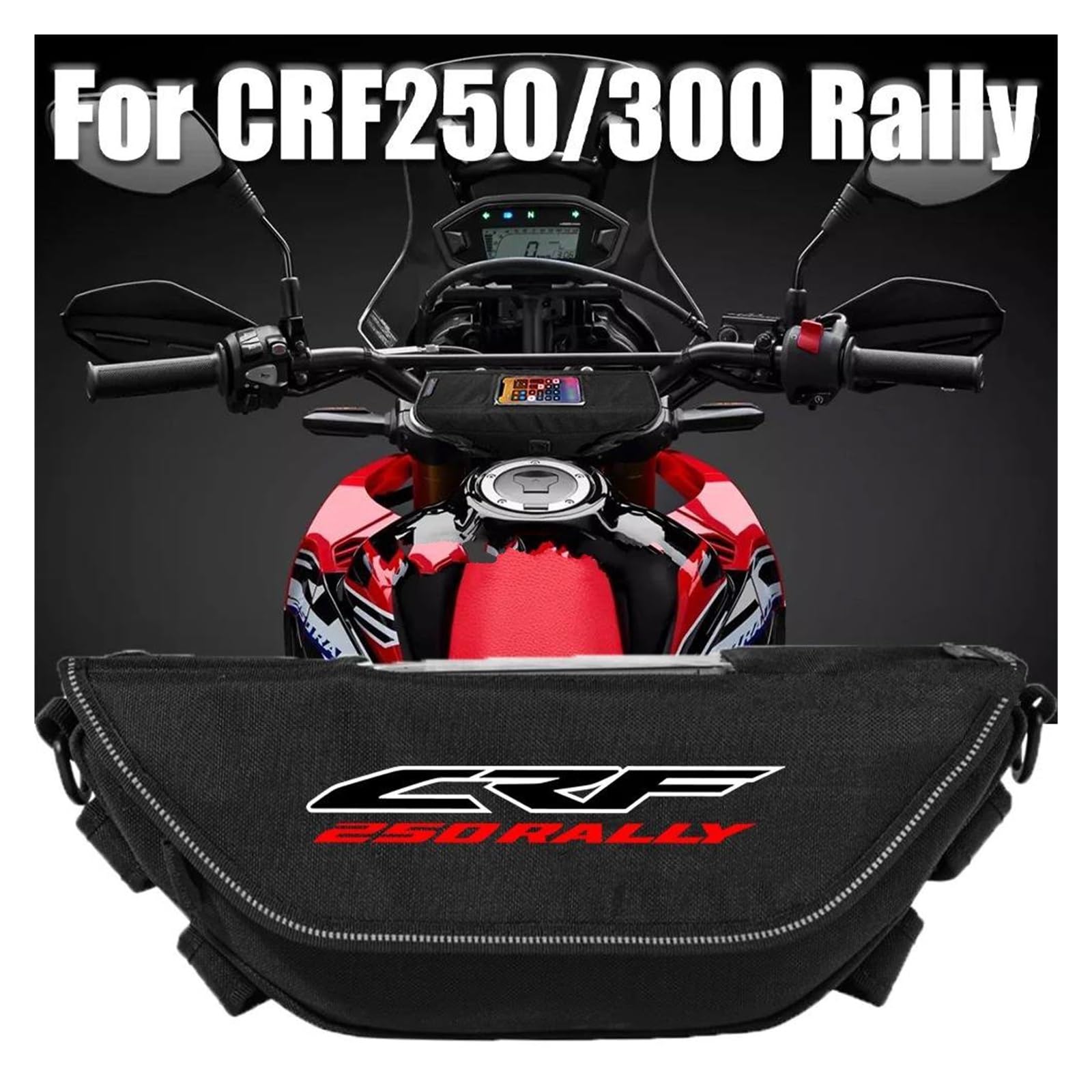 Borsa Moto Per HONDA CRF250 CRF300 CRF 250 300 RALLY(Black)