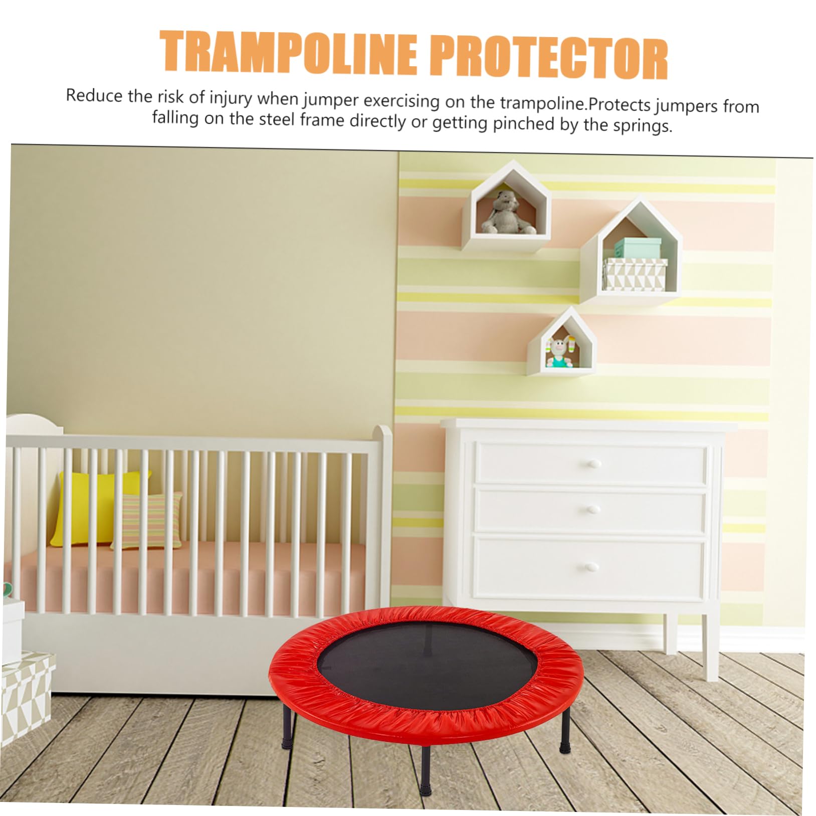 Toddmomy 1 Pc 40 Inch Trampoline Sponge Cover Trampoline Pad Enclosure Kit for Safety Round Cover Protector