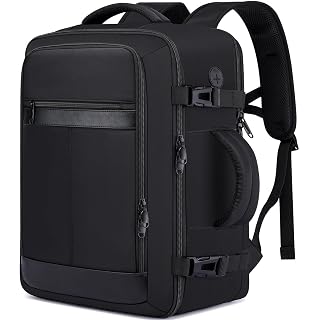 Travel Backpack for Men,Airplane Approved Carry On Backpack Suitcase with Shoe Pouch, Luggage Bag TSA 15.6inch Laptop Sac à Dos Flight Approved Personal Item Travel Bag Bookbag Travel Essentials,Black - Amazon product rated Grade A