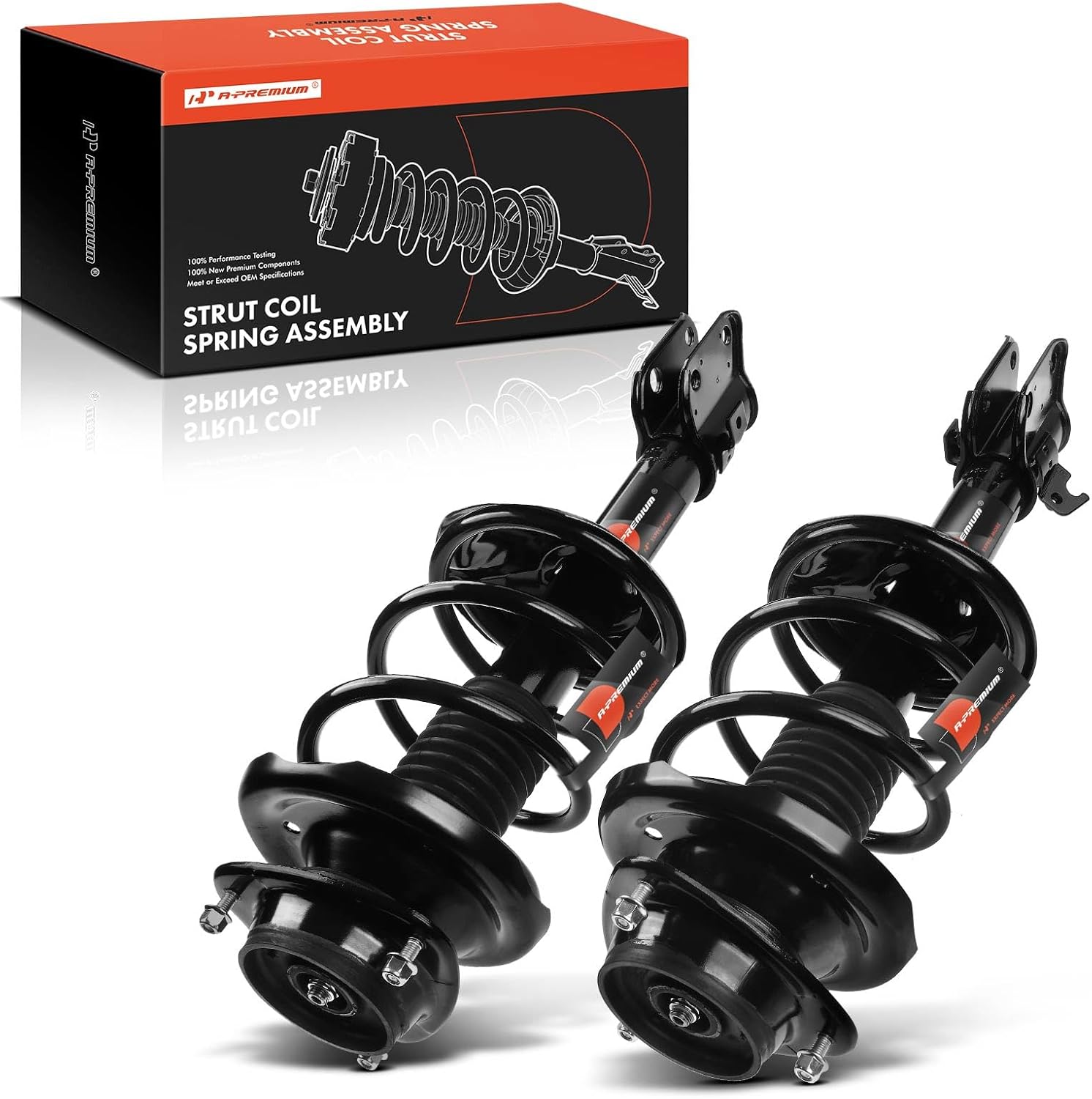 A-Premium Front Strut Assembly Compatible with Subaru Baja 2003, Outback 2000-2004 - 2x Replacement Suspension Complete Strut Shock Absorber with Coil Spring