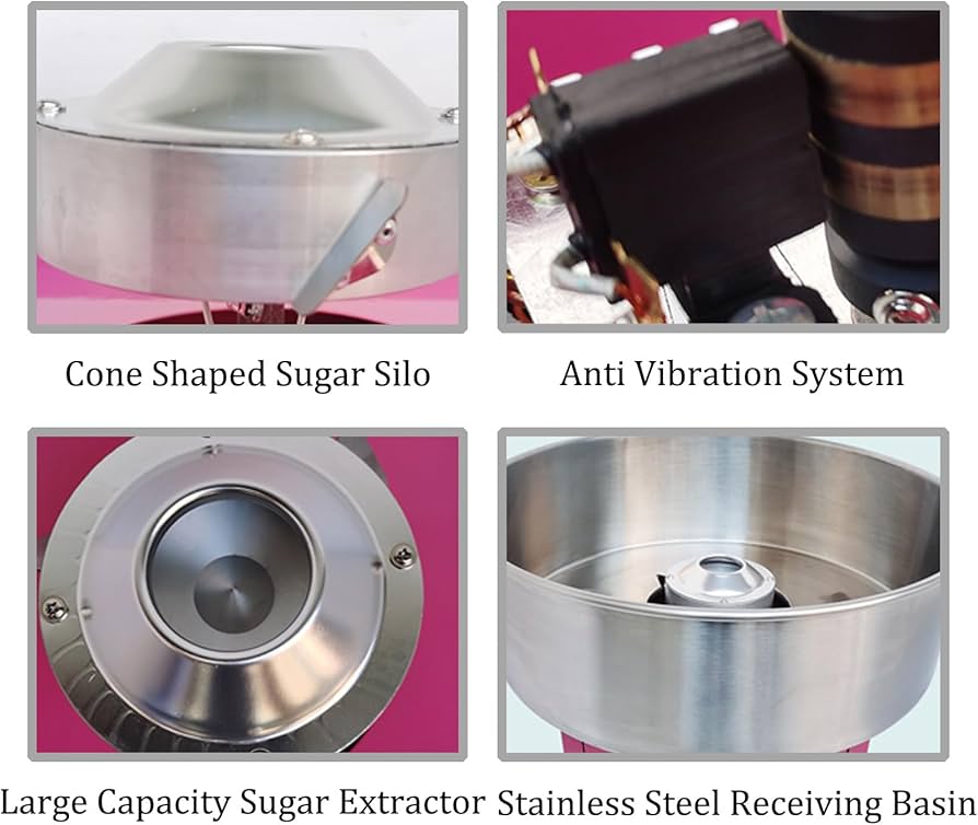 Amazon.co.jp: 全自動わた菓子機 コットン、家庭用業務用綿菓子製造機