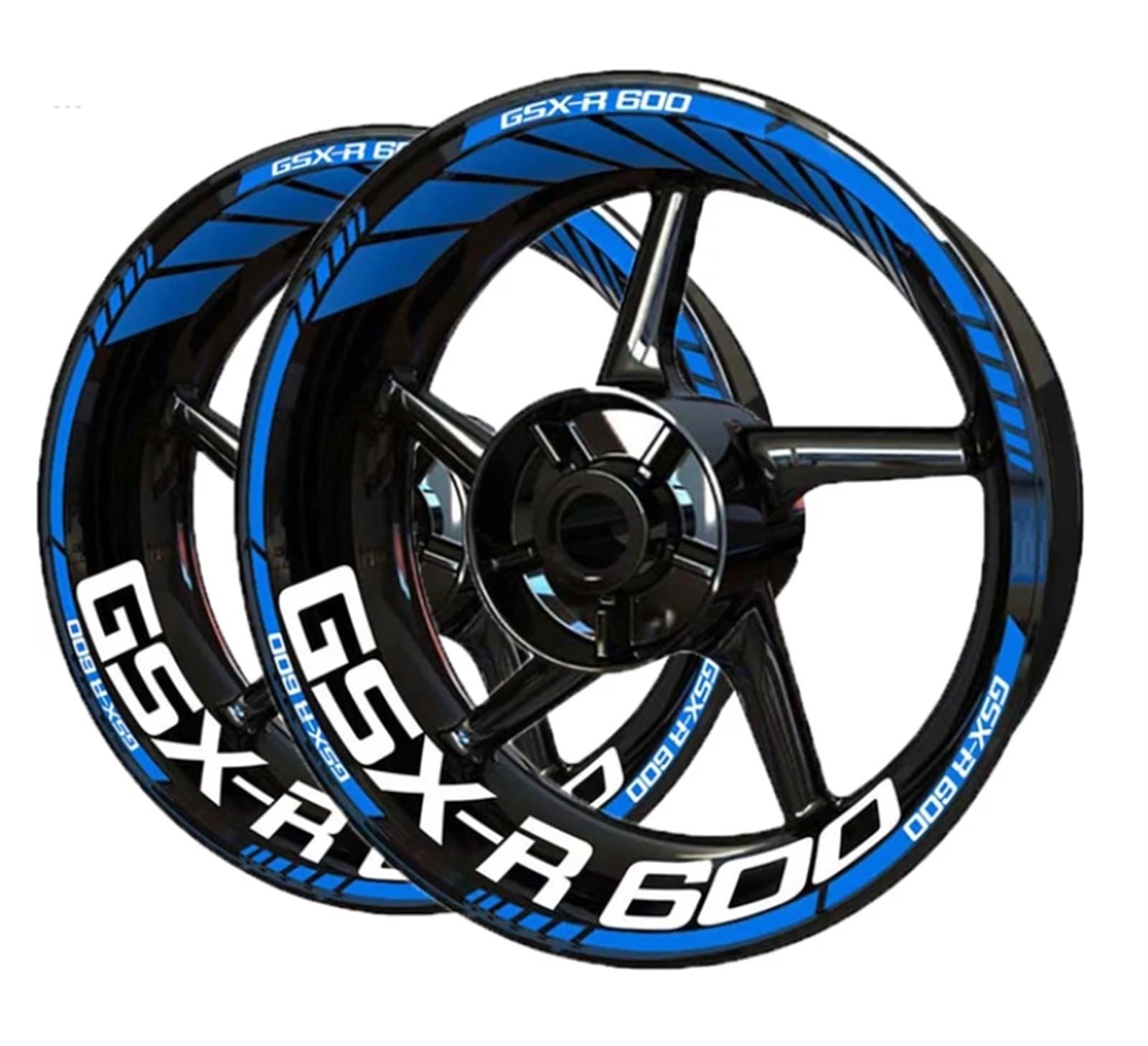 Motorcycle Wheel Reflective Stickers Decals Rims for Suzuki GSXR600 GSXR-600
