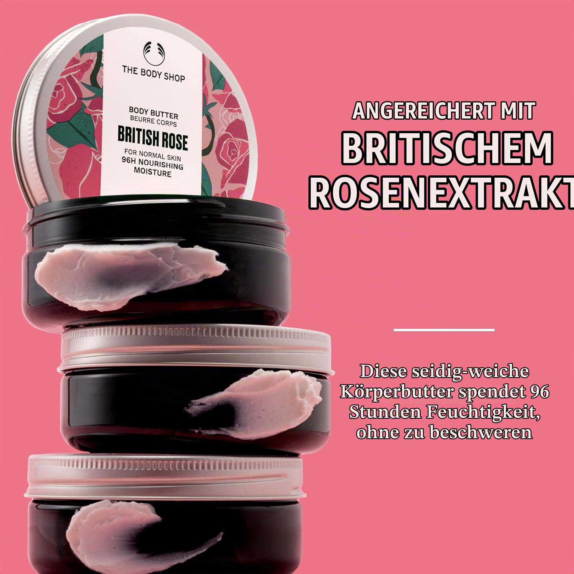 The Body Shop Body Butter BRITISH ROSE for Normal Skin - NEW-BIG- 400 ML