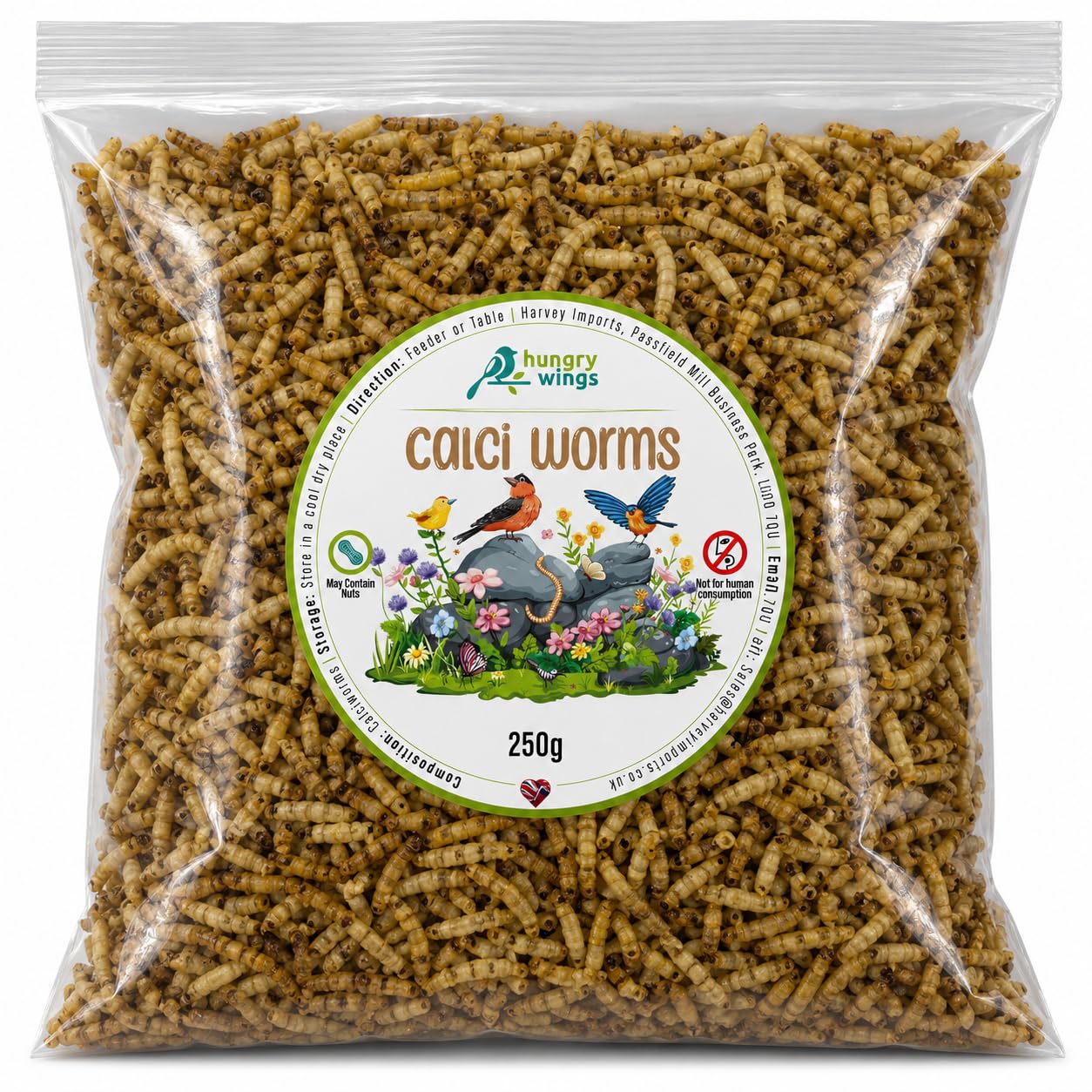 Wild Bird Food (250g, Calci Worms)