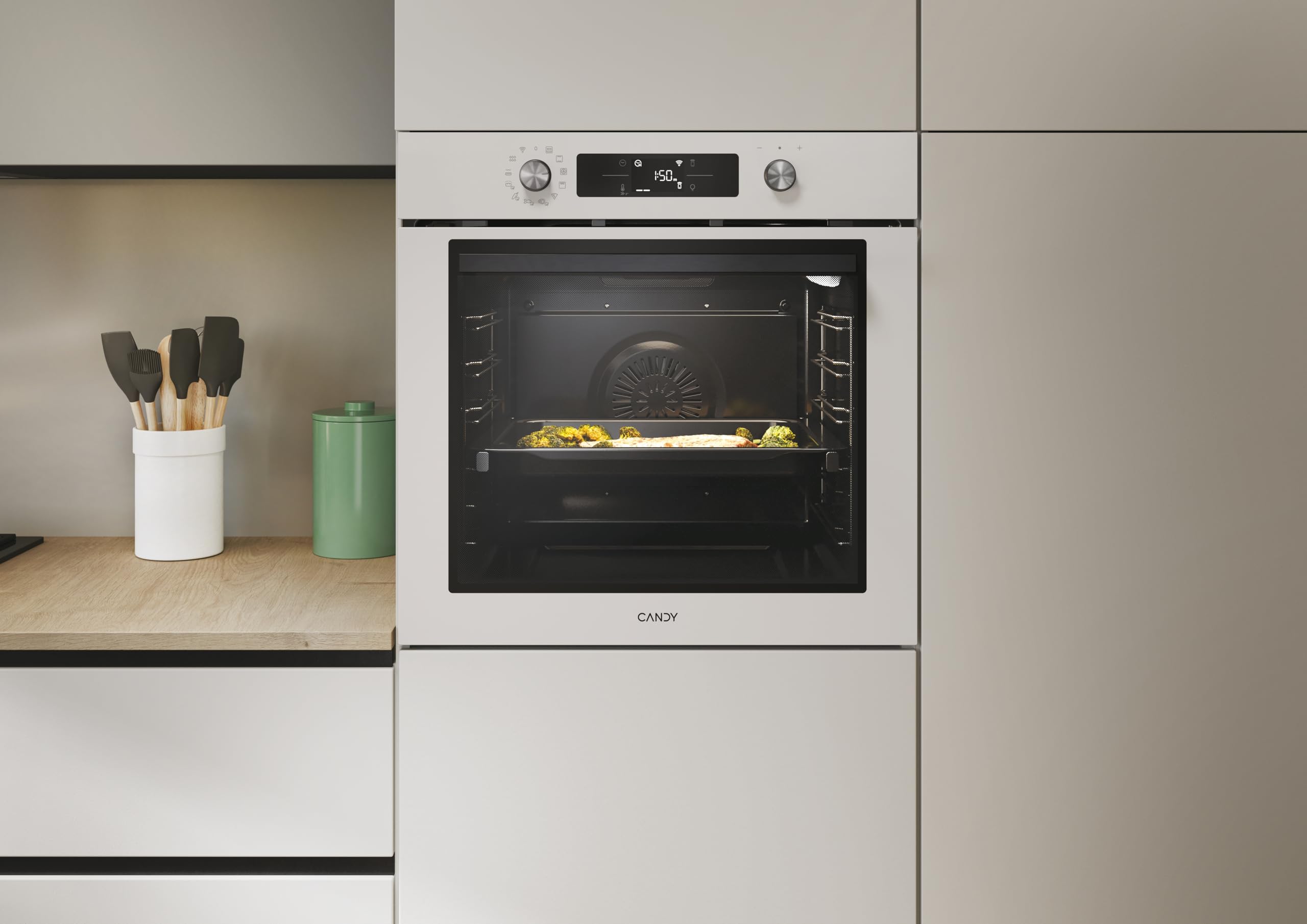 Candy C-Bake 800 CA6 NP5B3EHTW Horno Multifunción 78L WIFI 12 Funciones Blanco