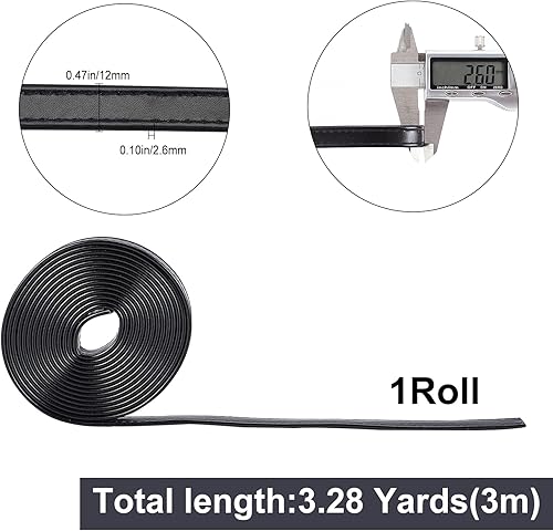 Miniatura 2 de GORGECRAFT Correas de tira de cuero de doble cara de 118 pulgadas, cordón plano de 0.5 pulgadas de ancho, cuerda de cuero para hacer bolsas,