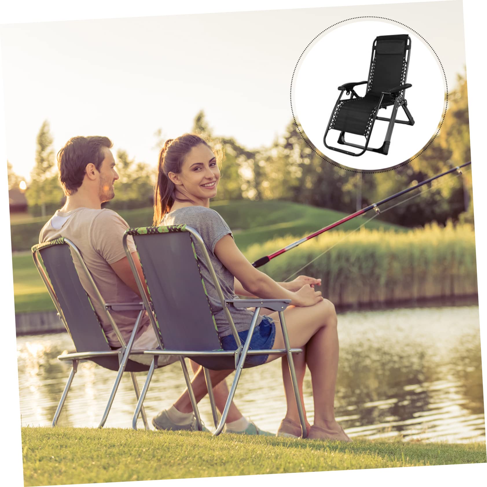 GLEAVI Gartenstuhl Ersatzbespannung aus Verschleißfestem Stoff mit Elastischen Seilen Zubehör für Relaxliege und Liegestuhl zum Camping und Angeln