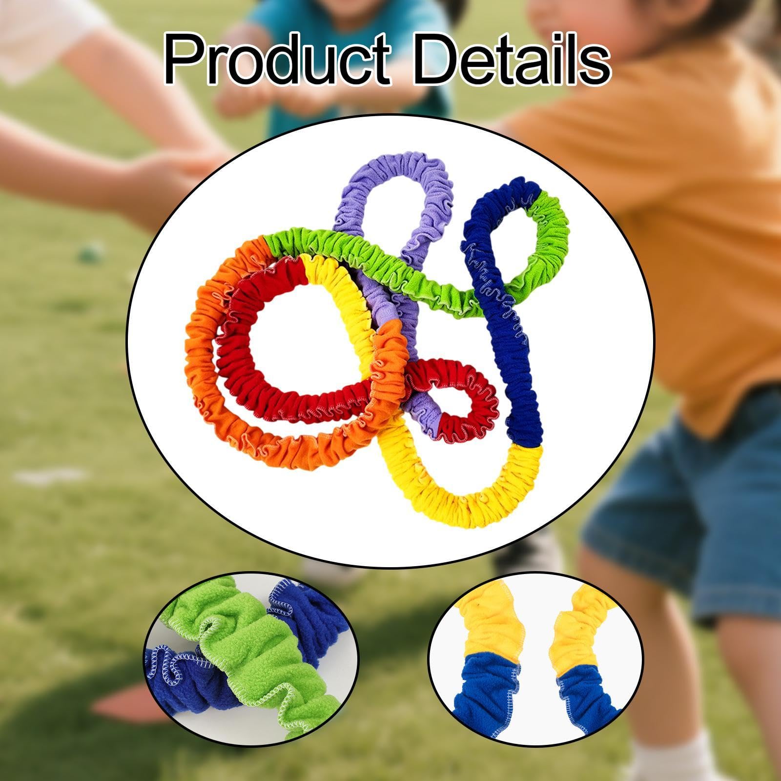 Banda Elástica Cooperativa para Juegos de Actividades Entre Padres E Hijos, Accesorio para Gimnasio Familiar.