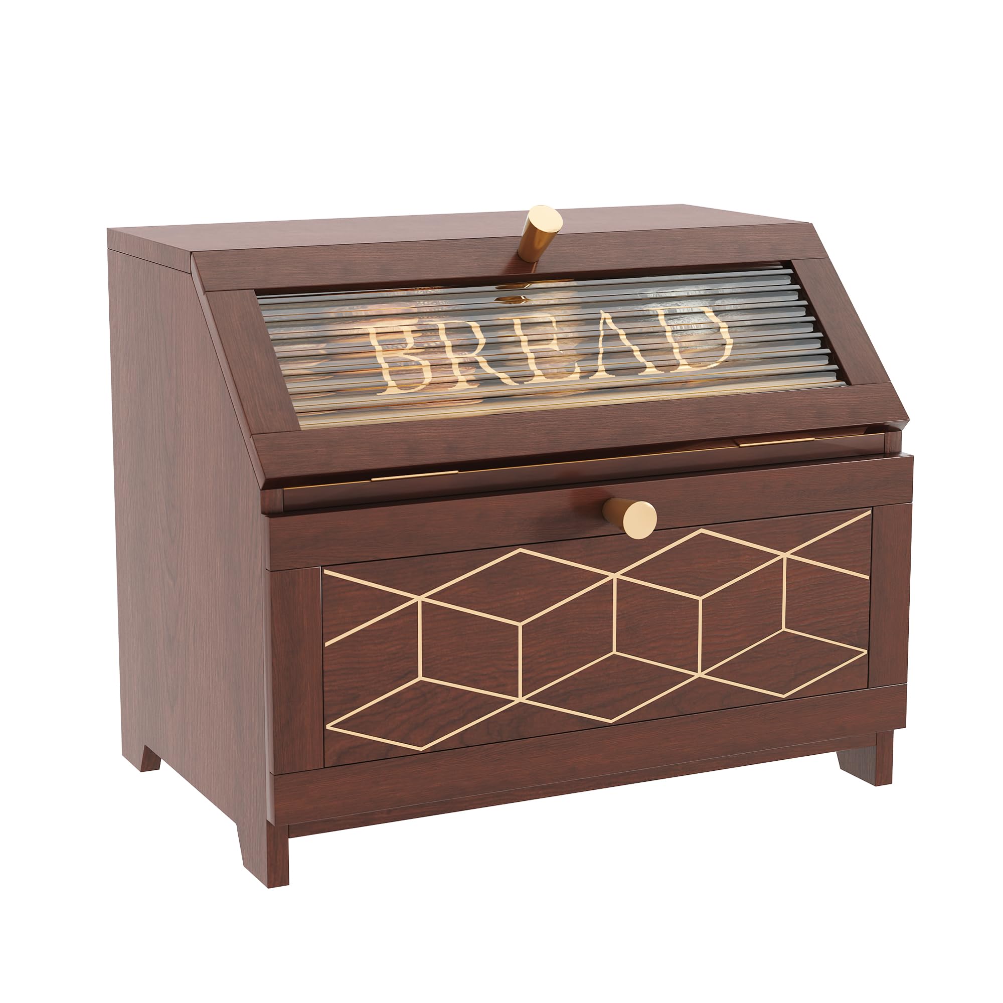 HOLTICO Corner Bread Box