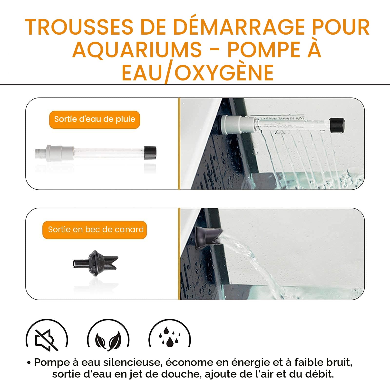 hygger Aquarium 19 litres, Petit Aquarium avec 3.2W Lampe LED, 5W Pompe à Eau, Boîtier de Filtration Caché, Sortie Bouche Canard, Couvercle en Verre