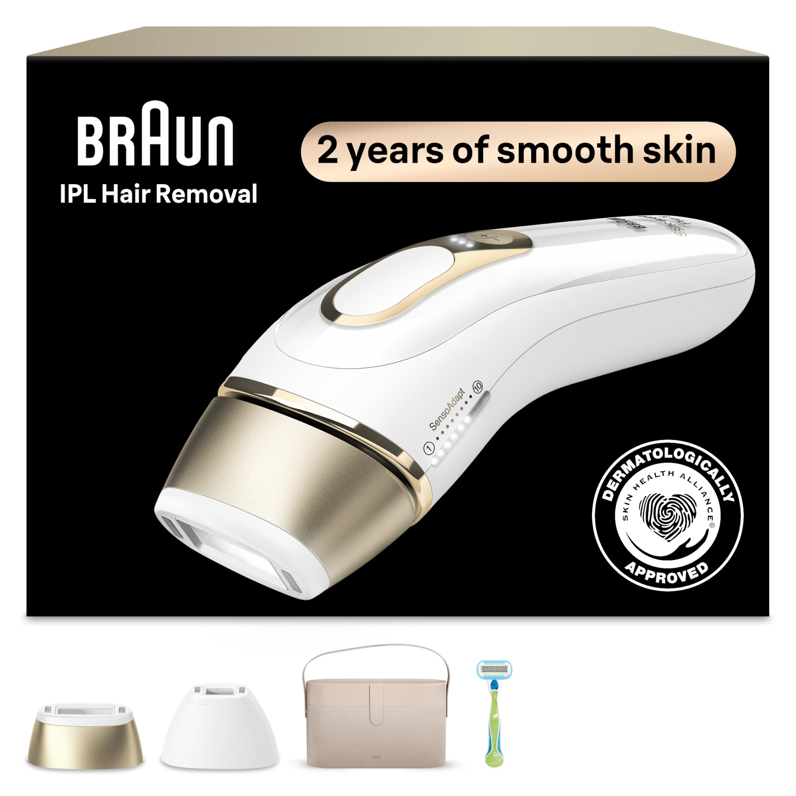 Braun IPL Silk Expert Pro 5 IPL Hair Removal for Women and Men Permanent Laser Hair Reduction At-Home