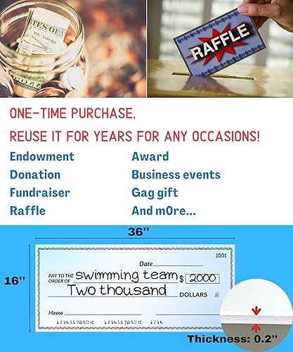 Miniatura 4 de Verificación grande reutilizable para presentación (36x16" PVC)