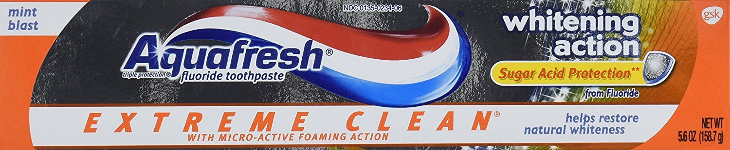 AquafreshExtreme Clean Whitening 5.6 Ounces (Pack of 2)