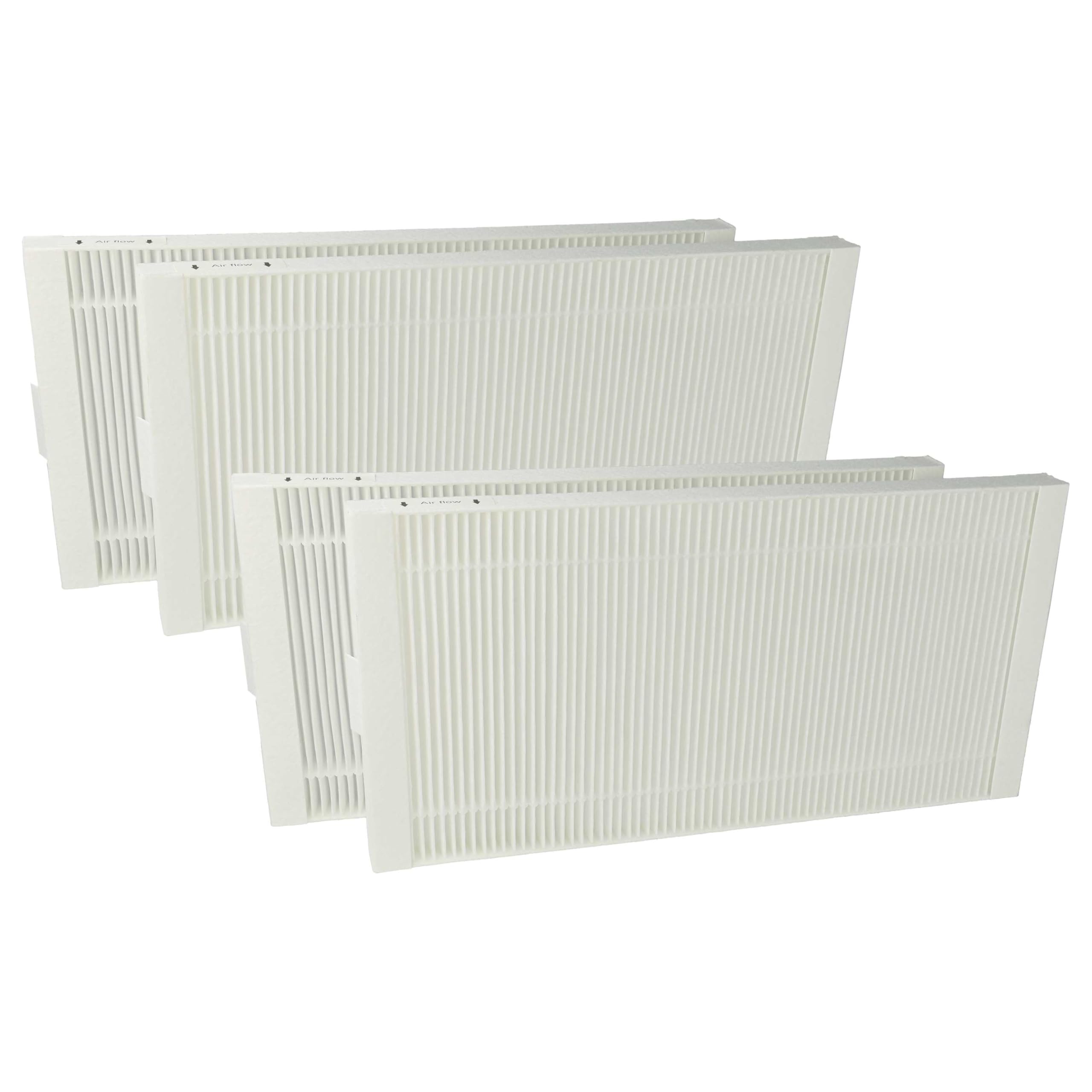 vhbw 4x Pollenfilter kompatibel mit Tecalor THZ, 504, 404, 304 Lüftungsgerät - Luftfilter F7 Weiß