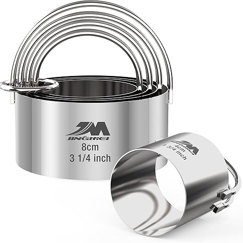 Miniatura 10 de Juego de cortador de galletas cuadrado de 1.75 pulgadas, 2 pulgadas, 2.25 pulgadas, 2.75 pulgadas, 3.25 pulgadas, cortador de galletas de acero