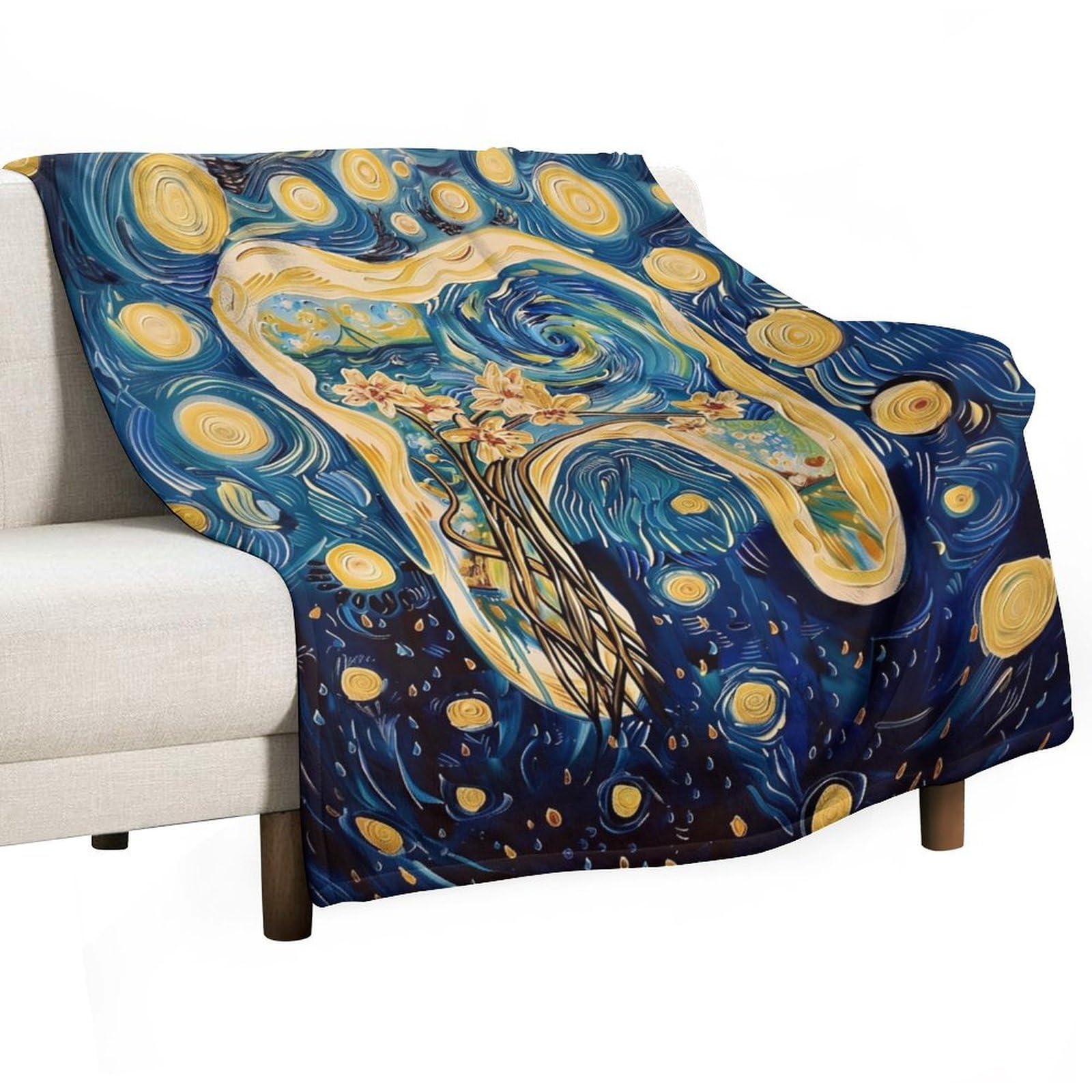 Artistic Dental Pattern Throw Blankets Blanket Premium Super Soft Cozy Warm Bed Blanket Couch Decorative Throw Blankets for