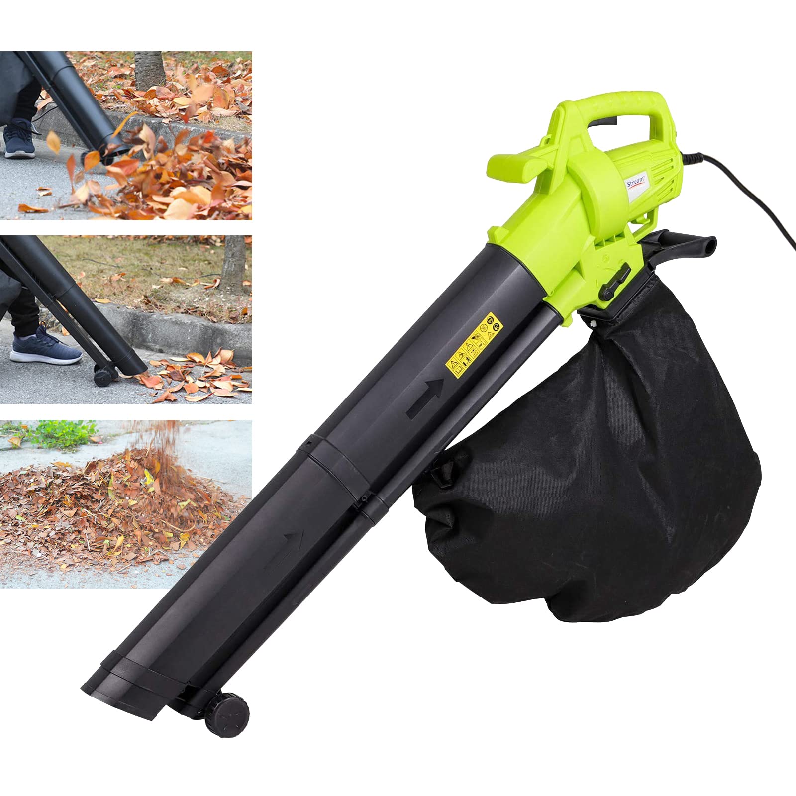 Buy 3000W Garden Leaf Blower Vacuum Shredder, 3 in 1 Leaf Blower with
