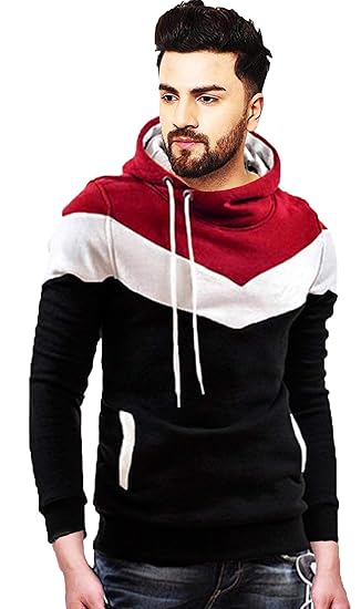 Men's Regular Fit Hoodie Neck Sweatshirt