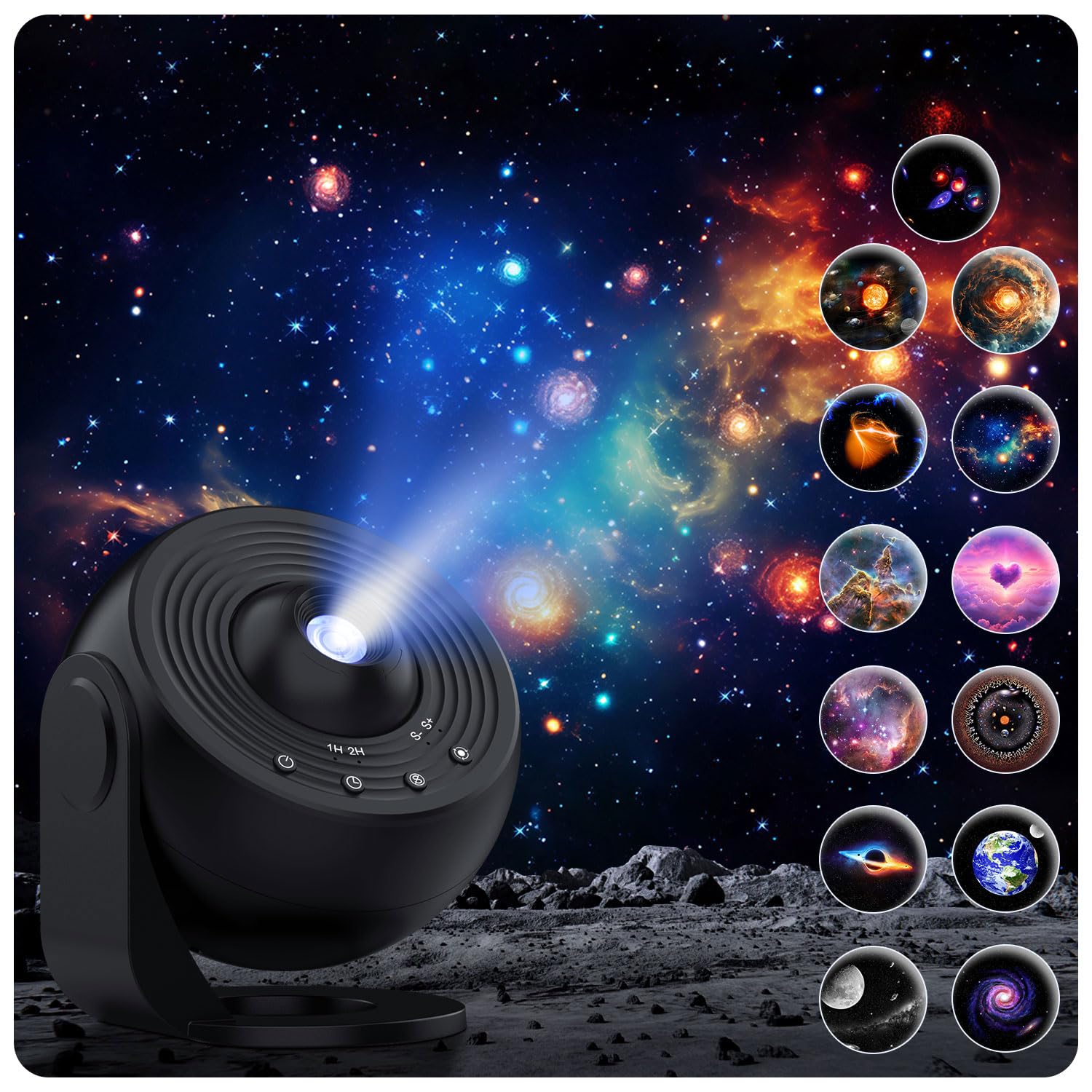 Galaxy Star Projector, 12 In 1 Planetarium For Bedroom, 360° Rotating Night Light For Kids, Home Theater, Ceiling, Room Decoration - View #8