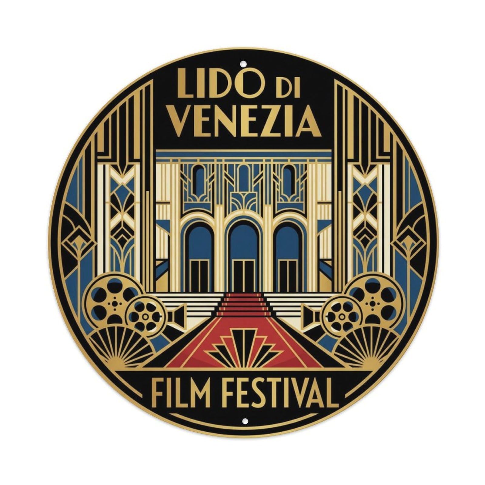 Vintage Travel Italy Di Venezia Italy Treasure Metal Tin Sign