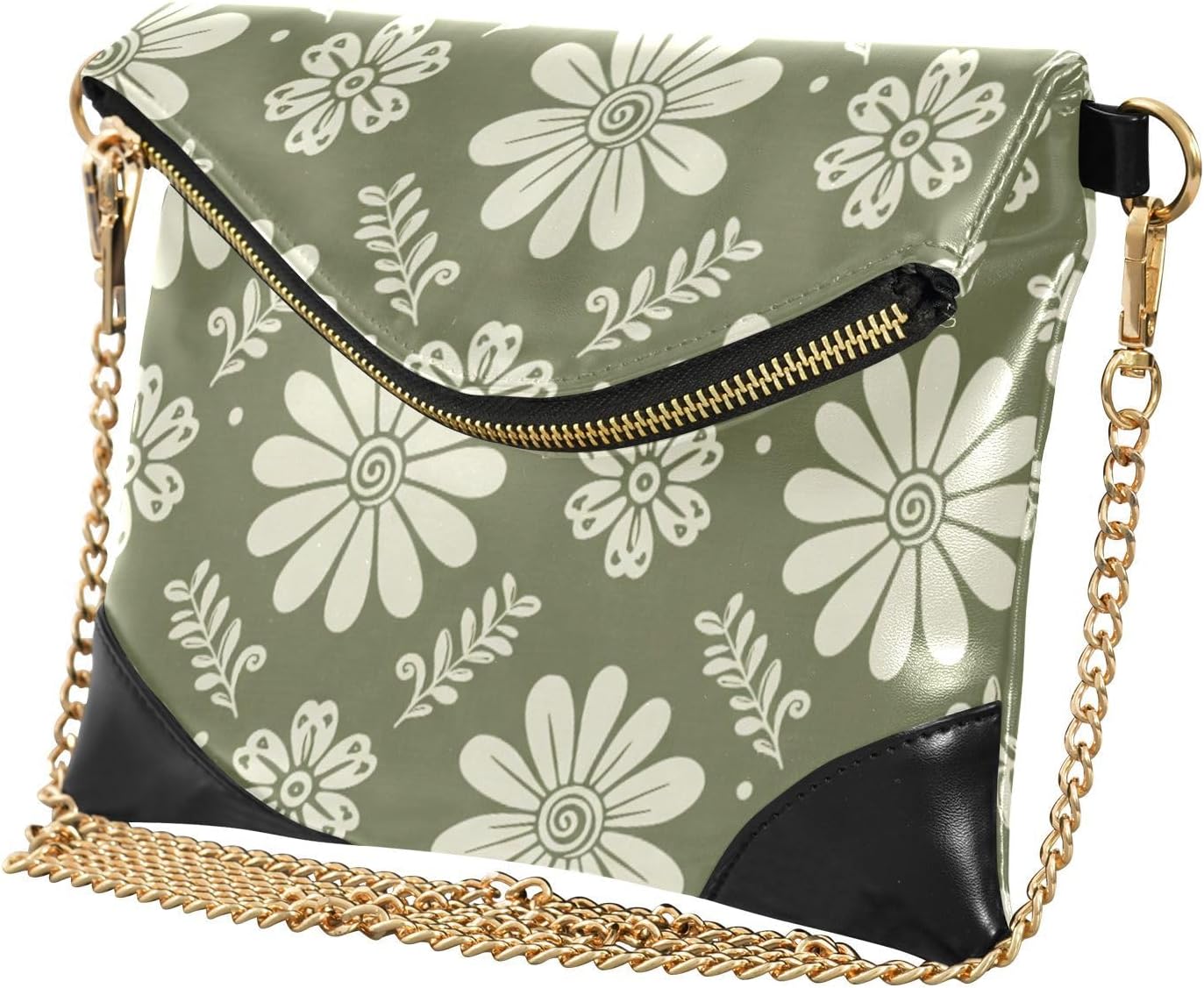 Flowers Floral Women's Wristlet Wallet Leather Clutch Purse Handbag A2309734