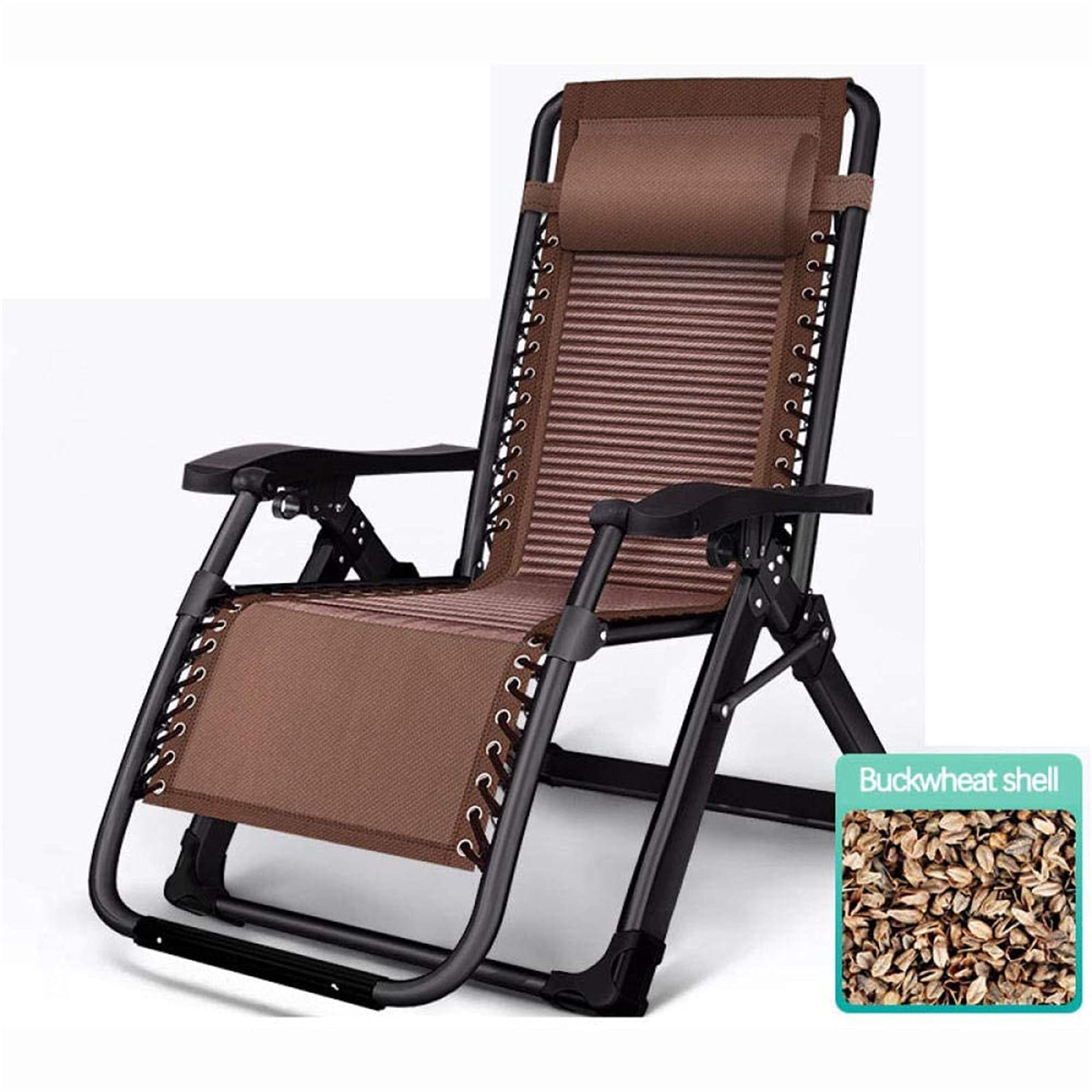 Générique Fauteuil inclinable d'intérieur/extérieur, Fauteuil de Plage/lit inclinable Pliant Multifonctionnel pour Jardin et Camping, (A)