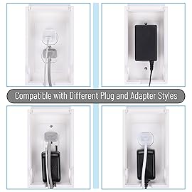 Bates- Baby Safety Outlet Cover Box, 4 Pack, White, Outlet Covers Baby Proofing, Plug Covers for Electrical Outlets