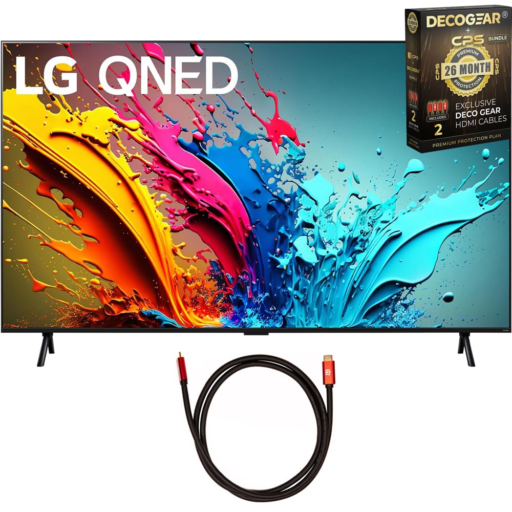 LG 98QNED89TUA 98 inch 4K HDR Smart Quantum Dot NanoCell LED TV 2024 Bundle with 4K HDMI Cable
