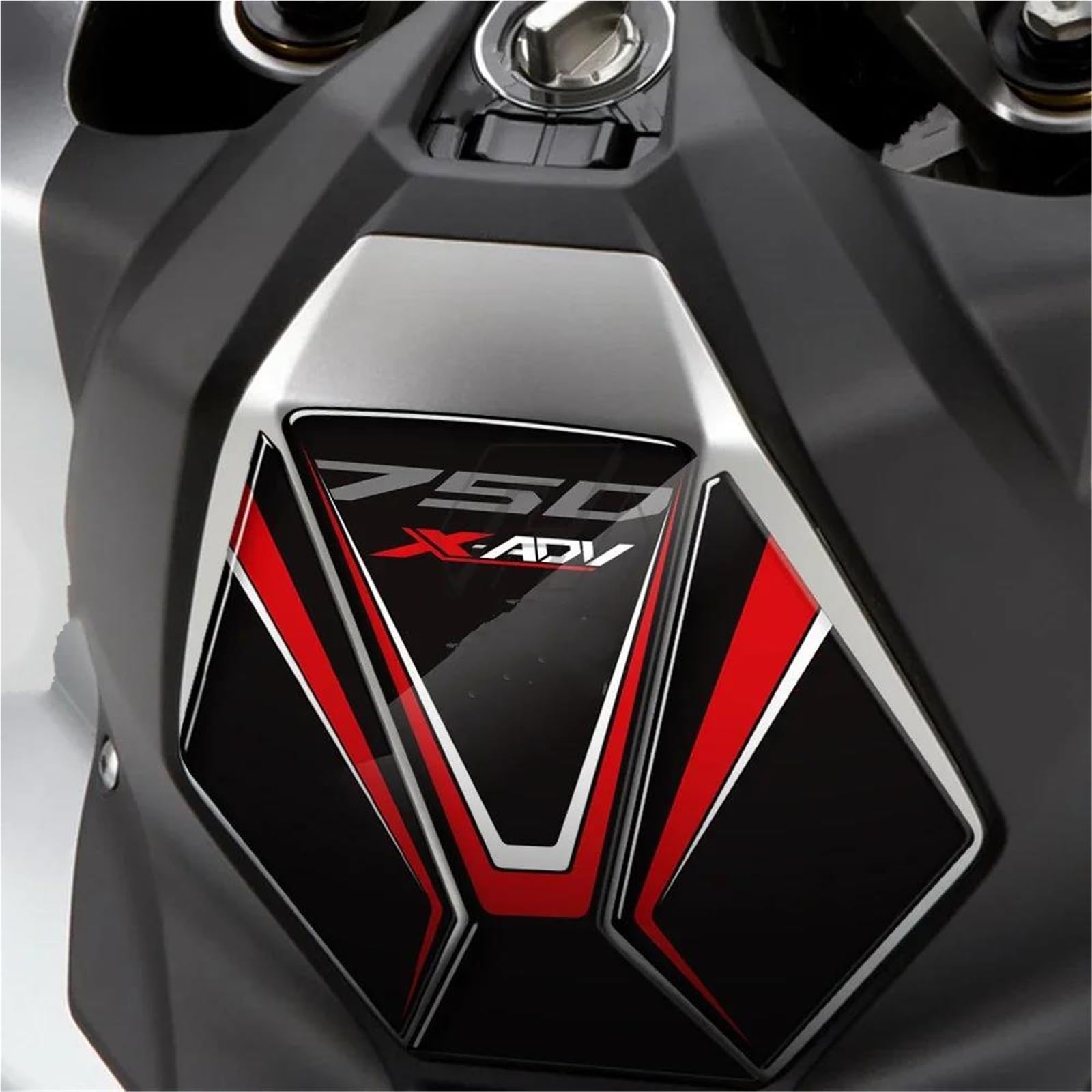 Adesivi per paraserbatoio Adesivi per Serbatoio Carburante Laterali Antiscivolo per Moto Adesivi Impermeabili per H&Onda X-ADV 750 2017-2020 Adesivo Serbatoio Carburante(Nero)