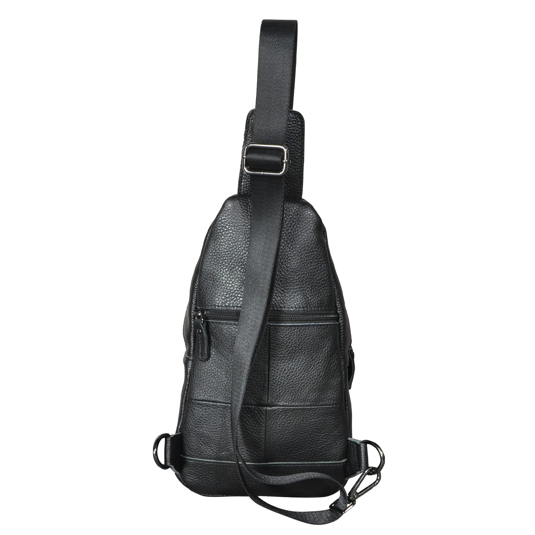 Le’aokuu Herren Echtes Leder Hüfttasche Brusttasche Bauchtsche Crossbody Bag Sling Bag Schultertsche Brustbeutel Für Motorrad Joggen