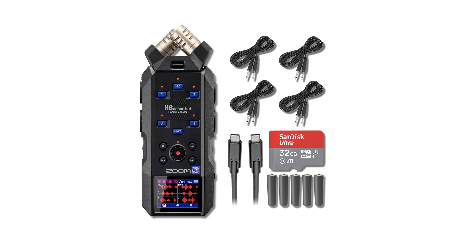 Amazon.com: Zoom H6essential 6-Track 32-Bit Float Portable