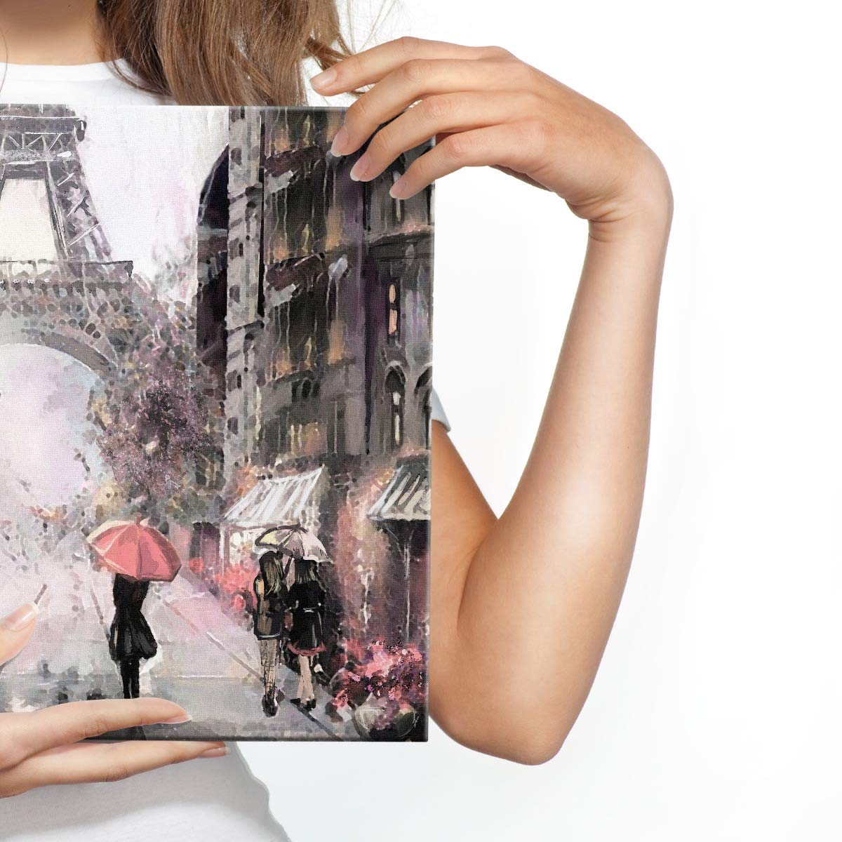 Leinwandbild Paris Triumphbogen 30x20 Cm – Wandbild Kunstdruck Für Wohnzimmer, Schlafzimmer, XXL Dekoration