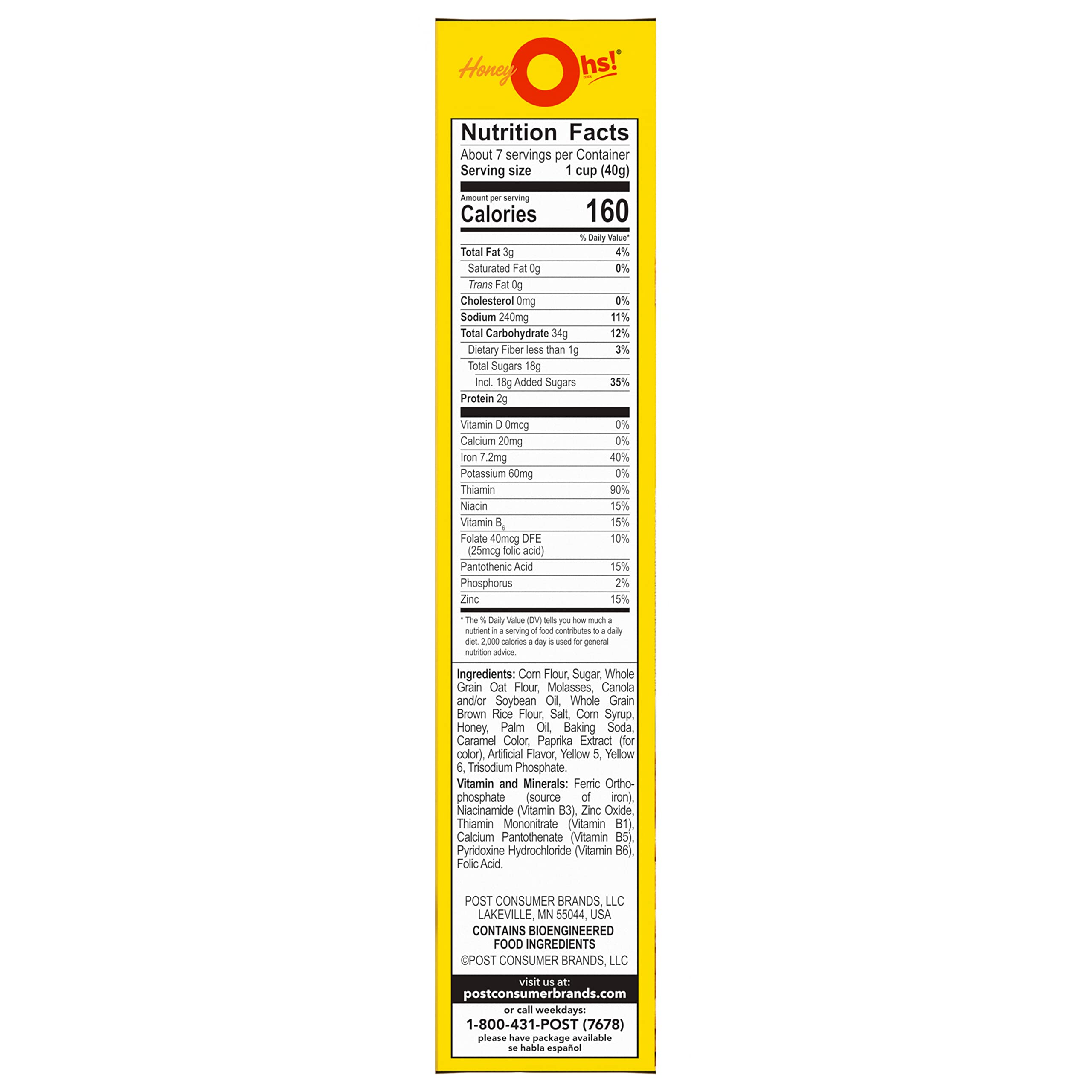 Honey Ohs! Crunchy Breakfast Cereal Os Made With Sweetened, 51 OFF