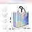 cabzymx 25 Pcs Iridescent Glossy Reusable Gift Bags with Handles & Sturdy Bases, 12.6x4.7x11 In Holiday Party Gift Bags Bulk for Birthday, Wedding, Xmas, Thanksgiving