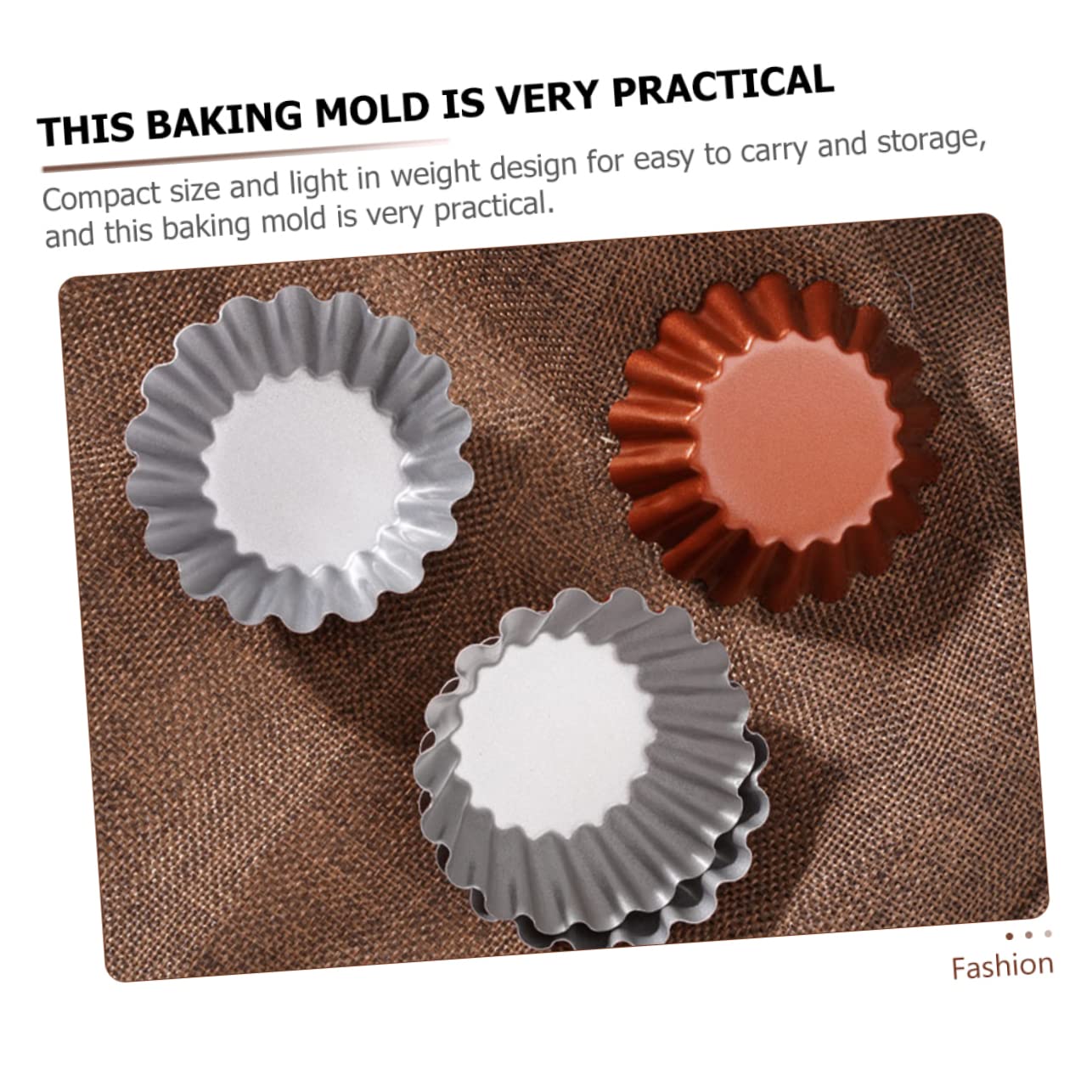 IMIKEYA 4 Juegos Molde Redondo Para Tarta De Huevo Baking Accessory Moldes Para Mini Tartas Molde Muffins Utensilios De Cocina Moldes De Gelatina Pequeños De Budín 6 Piezas * 4