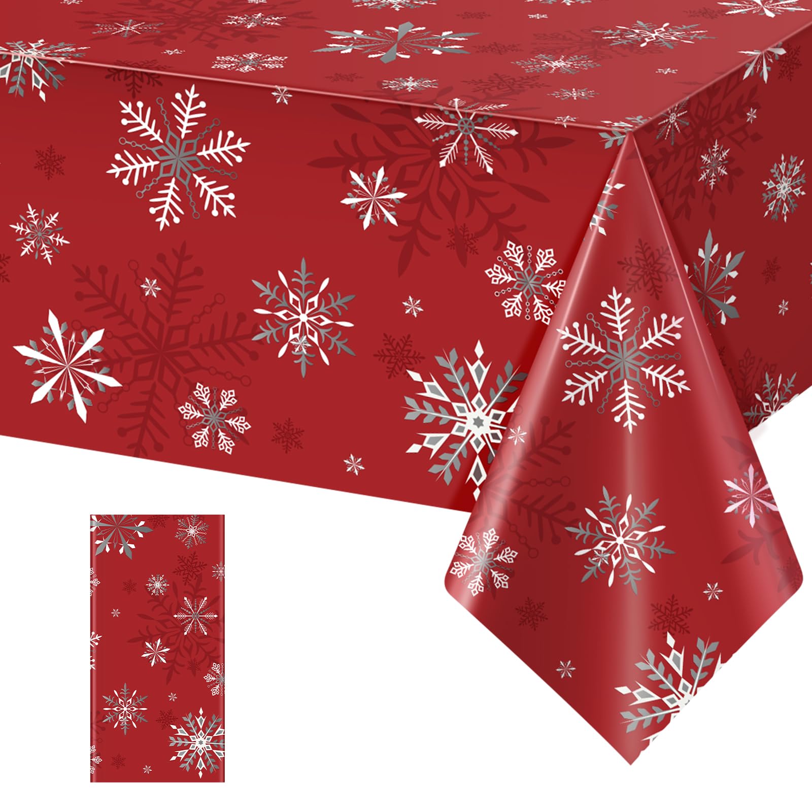 Snowflake Tablecloths - 3 Pack for Parties -18