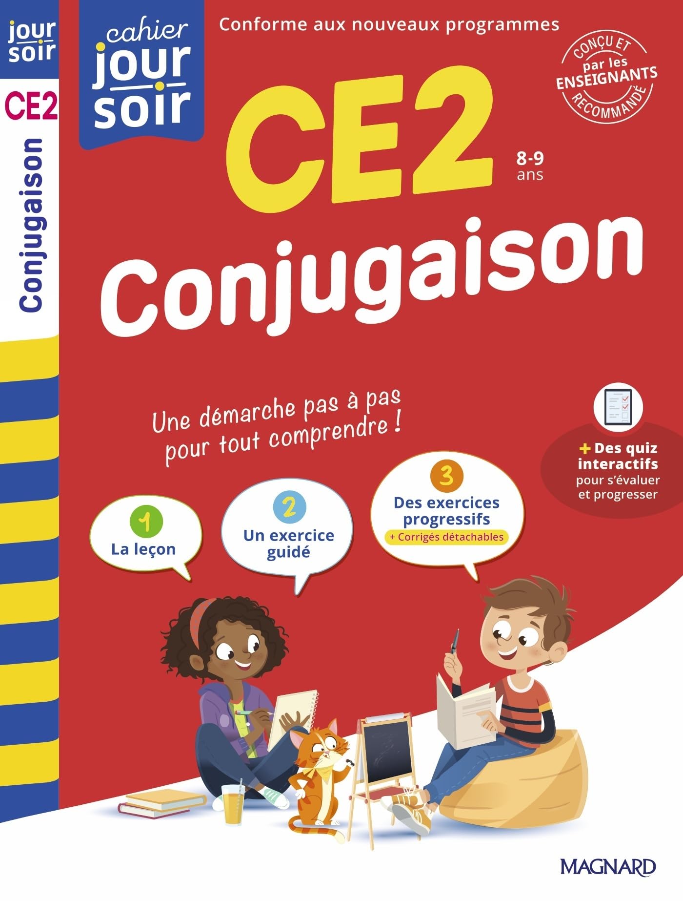 Conjugaison CE2 - Cahier Jour Soir: Conçu et recommandé par les enseignants