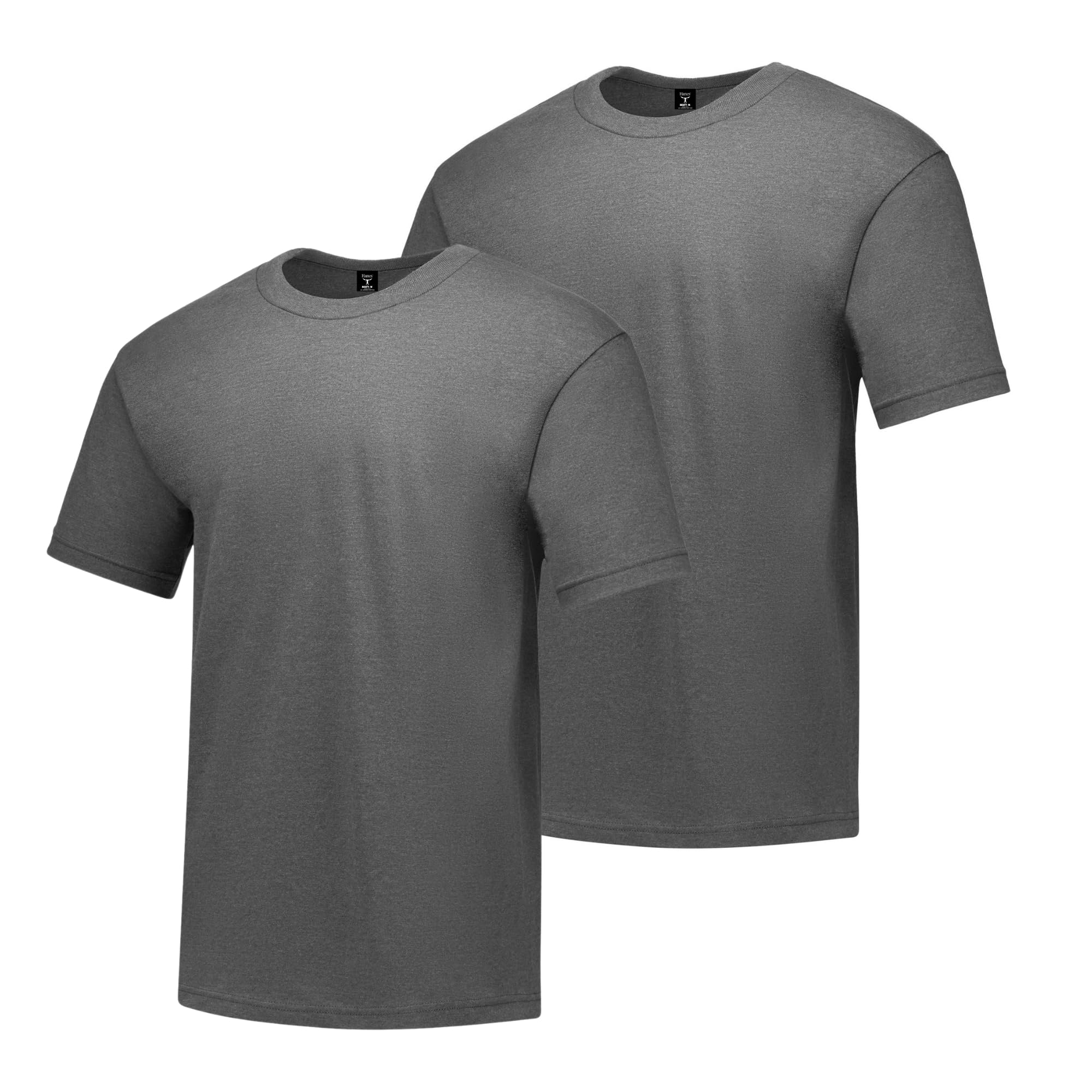 Hanes Mens 6.1 Oz. BeefY-T 5180 -Smoke Grey LT
